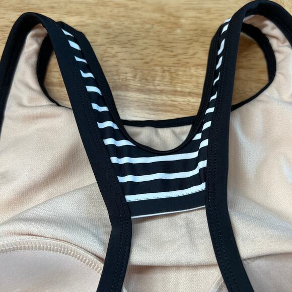 Kona Sol Women's Black Striped Longline Twist Bikini Top - Size XS - NWT - Picture 9 of 9